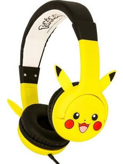 OTL Pokemon Pikachu ACC-1006 Ασύρματα Bluetooth Παιδικά Ακουστικά On Ear Κίτρινα Μαύρα