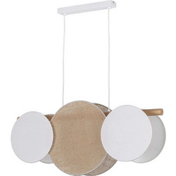 TK Lighting Pulse Κρεμαστό Φωτιστικό Οροφής Ράγα Δίφωτο E27 Λευκό 10005