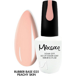 Mixcoco 25 Peachy Skin Rubber Base Ημιμόνιμο Βερνίκι Νυχιών 15ml