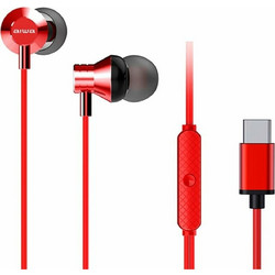 Aiwa ESTM-50USB Handsfree In-Ear USB-C Red