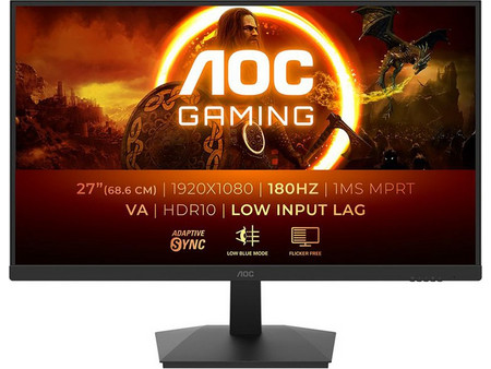 AOC 27G15N2 VA HDR Gaming Monitor 27" 1920x1080 FHD 180Hz 1ms