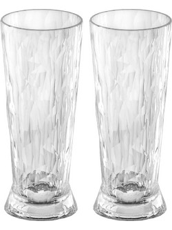 Koziol Σετ Ποτήρια Νερού Γυάλινα Superglas 300ml 2τμχ KZ-4417