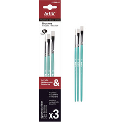 ArtiX Paints Σετ Πινέλα Ζωγραφικής 3τμχ PP399-03