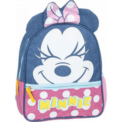 Cerda Disney Minnie Mouse 3D Σχολική Τσάντα Πλάτης Νηπιαγωγείου Μπλε Ροζ 2100005124