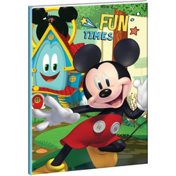 Gim Disney Mickey Τετράδιο Ριγέ B5 40 Φύλλων Μαύρο 340-86400