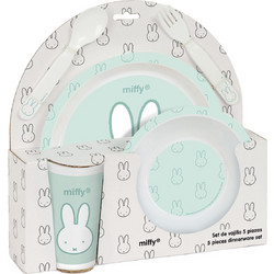 Miffy Παιδικό Σετ Φαγητού Bunne Green 5τμχ