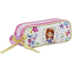 Safta Princess Sofia Κασετίνα Βαρελάκι με 2 Θήκες Ροζ 811444513
