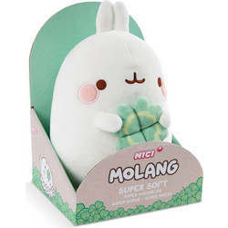 NICI Molang με Φύλλο Τριφυλλιού σε Κουτί Δώρου 16cm 48874