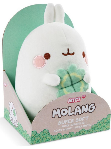 NICI Molang με Φύλλο Τριφυλλιού σε Κουτί Δώρου 16cm 48874