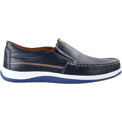 Boxer Ανδρικά Μοκασίνια Loafers Δερμάτινα Navy Μπλε 24002-15-016