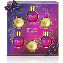 Baylis & Harding Midnight Fig and Pomegranate Festive Bauble Bath & Shower Set