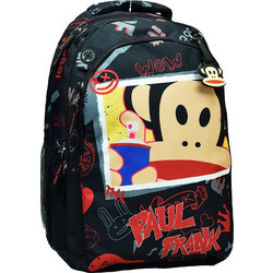 Back Me UP Paul Frank Σχολική Τσάντα Πλάτης Δημοτικού Μαύρη 346-85031