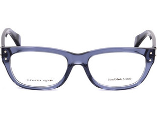 Alexander McQueen AMQ4223 BMP Σκελετός Γυαλιών Οράσεως Κοκάλινος Μπλε