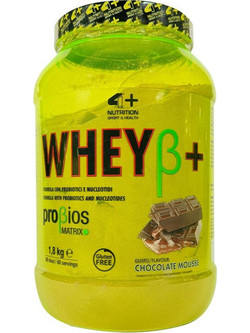 4+ Nutrition Wheyβ+ Chocolate Mousse Πρωτεΐνη Ορού Γάλακτος Χωρίς Γλουτένη 1.8kg