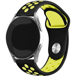 Beline Sport Λουράκι Σιλικόνης Black / Yellow (Universal 20mm)