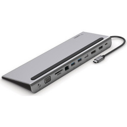 Belkin INC004BTSGY USB-C Docking Station με DisplayPort / HDMI 4K PD Ethernet και Σύνδεση 3 Oθονών