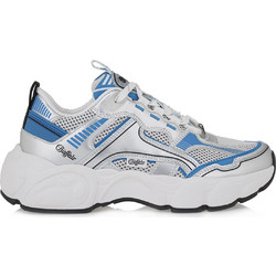 Buffalo Γυναικεία Sneakers Ασημί Γαλάζια 1636184