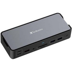 Verbatim CDS-15 USB-C Docking Station με DisplayPort / HDMI 4K PD και Σύνδεση 2 Οθονών