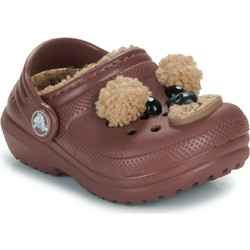 Crocs Ανατομικές Χειμερινές Παιδικές Παντόφλες για Αγόρια με Γούνα Καφέ 210019-2FL