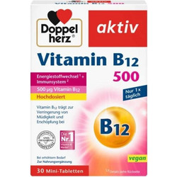 Doppelherz Vitamin B12 500mg 30 Ταμπλέτες