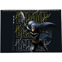Graffiti DC Batman Μπλοκ Ζωγραφικής A4 40 Φύλλων με Αυτοκόλλητα 24518