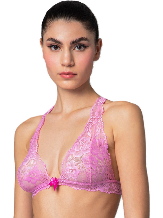 Milena By Paris Bralette χωρίς Μπανέλα Ροζ 10178