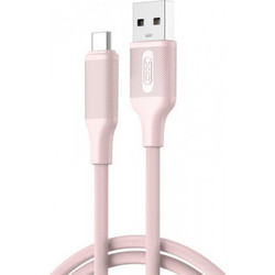 XO NB265 USB-A to USB-C 1m Pink 6920680854905