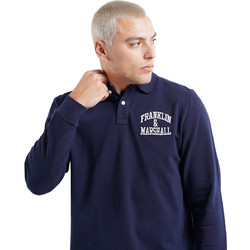 Franklin & Marshall Ανδρική Μπλούζα Polo Μακρυμάνικη Navy Μπλε JM6004.000.3005P01-219