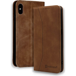Bodycell PU Leather Book Brown (iPhone XS Max)