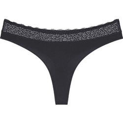 Triumph Feel of Modal Γυναικείο String με Δαντέλα Μαύρο 10219764-0004