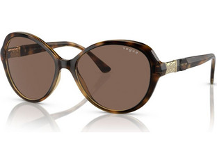 Vogue VO5475SB W65673 Γυναικεία Γυαλιά Ηλίου Οβάλ Κοκάλινα Καφέ με Καφέ Φακό