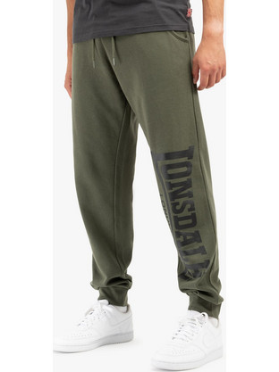 Lonsdale Ανδρικό Παντελόνι Φόρμας με Λάστιχο Χακί 110786-5049