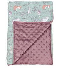 Baby Star Spring Βρεφικό Κουβερτοπάπλωμα Κούνιας 150x105cm Πράσινο Mint Μωβ