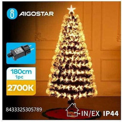 Χριστουγεννιάτικο Δέντρο Aigostar με Οπτικές Ίνες 180cm Πράσινο 47025202