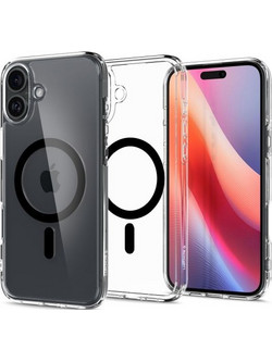 Spigen Ultra Hybrid MagFit Back Cover Black (iPhone 16)