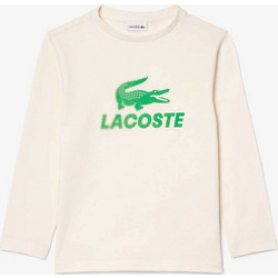 Lacoste Παιδικό T-Shirt Μακρυμάνικο Μπεζ TJ2567