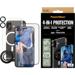 PanzerGlass 4in1 Bundle Tempered Glass (iPhone 16 Plus)