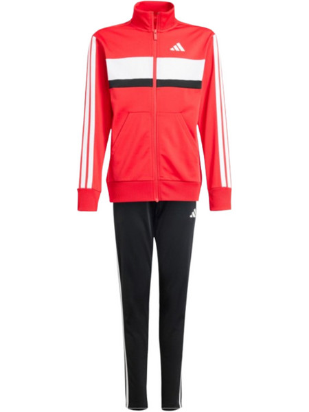 Adidas Tiberio 3 Παιδικό Σετ Φόρμας Κόκκινο Μαύρο JI6214