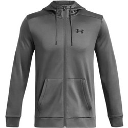 Under Armour Ανδρική Ζακέτα Fleece με Κουκούλα και Φερμουάρ Ανθρακί 1373357-025