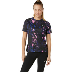 ASICS Road Lite Show Γυναικείο Αθλητικό T-Shirt Μαύρο Φούξια 2012D073-001