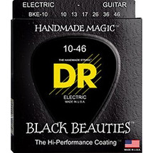 DR Strings Black Beauties Σετ 6 Χορδές Ηλεκτρικής Κιθάρας Nickel Plated Steel 9-46"