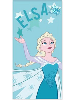 Frozen Elsa Παιδική Πετσέτα Θαλάσσης Γαλάζια 70x140cm 110057