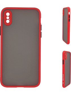 Sonique Color Button Bumper Red (iPhone XS Max)