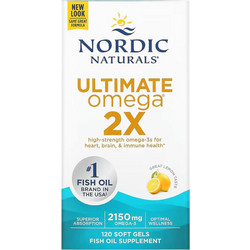 Nordic Naturals Ultimate Omega 2X Ιχθυέλαιο 2150mg Λεμόνι 120 Μαλακές Κάψουλες