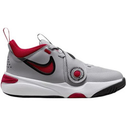Nike Team Hustle D 11 Παιδικά Αθλητικά Παπούτσια για Μπάσκετ Γκρι Κόκκινα DV8994-006