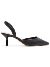 Aldo Gavedessi Γόβες Slingback Δερμάτινες με Λεπτό Ψηλό Τακούνι Μαύρες 100020439-014