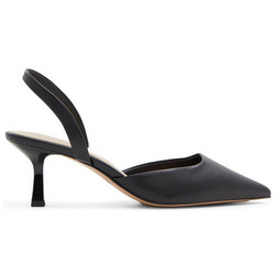 Aldo Gavedessi Γόβες Slingback Δερμάτινες με Λεπτό Ψηλό Τακούνι Μαύρες 100020439-014