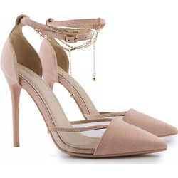 Migato Γόβες Suede με Τακούνι Στιλέτο με Λουράκι Nude EK8273-L0P