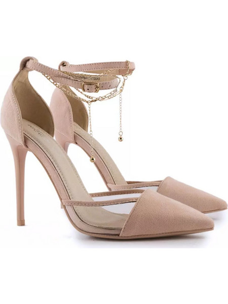 Migato Γόβες Suede με Τακούνι Στιλέτο με Λουράκι Nude EK8273-L0P