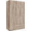 Pakoworld Τρίφυλλη Ντουλάπα Ρούχων Royal Sonoma 150x58x230cm 361-000065